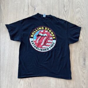 Rolling Stones Black T-Shirt XL